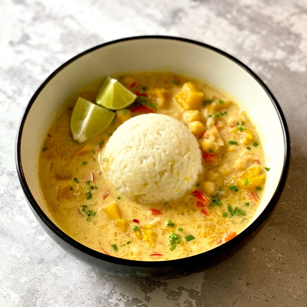 curry z dynią, curry z ciecierzycą, curry z dynią i ciecierzycą